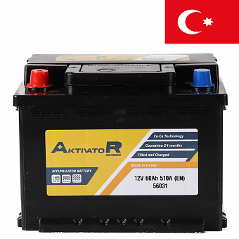 ���� ������������ AKTIVATOR Classic 6CT 60Ah L+ 510A EN 240x175x189 ��. ��. L2